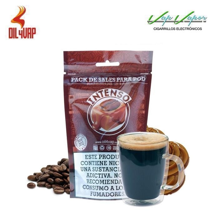 OFERTA!! SALES INTENSO Pack 23ml/30ml  (9mg/18mg)  Oil4Vap  (Café)