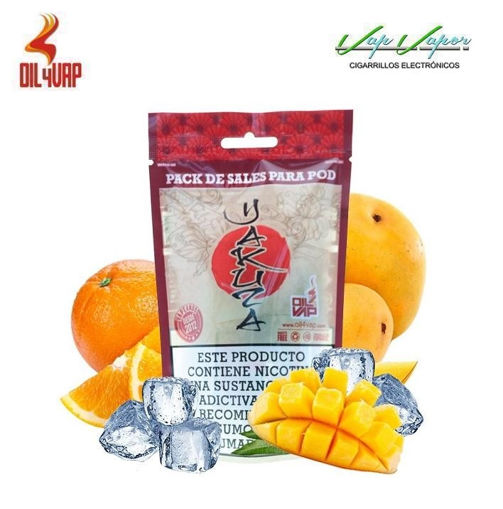 PROMOTION!!! SALTS YAKUZA Pack 23ml/30ml (9mg/18mg)  Oil4Vap (Mango, Orange, Mandarin, Freshness)