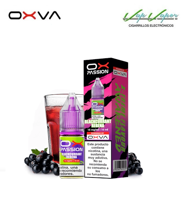 SALTS OXVA Ox Passion Blackcurrant Rebena 10ml (10mg/15mg/20mg) Blackcurrant