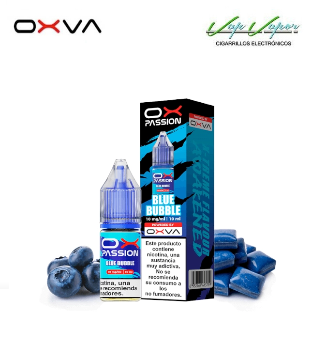 SALTS OXVA Ox Passion Blue Bubble 10ml (10mg/15mg/20mg) Blueberry, Bubblegum