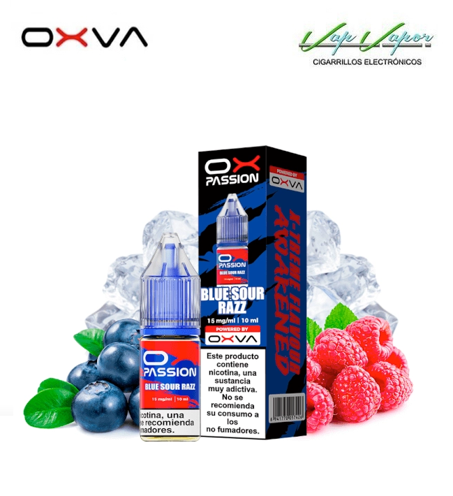 SALES OXVA Ox Passion Blue Sour Razz 10ml (10mg/15mg/20mg) Frambuesa, arándanos, hielo
