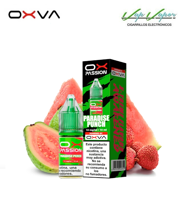 SALES OXVA Ox Passion Paradise Punch 10ml (10mg/15mg/20mg) Lichi, Sandía, Guayaba