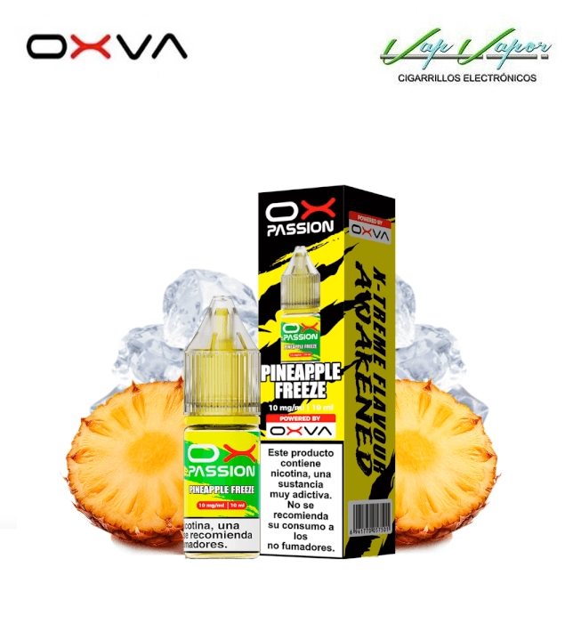 SALES OXVA Ox Passion Pineapple Freeze 10ml (10mg/15mg/20mg) Piña, hielo