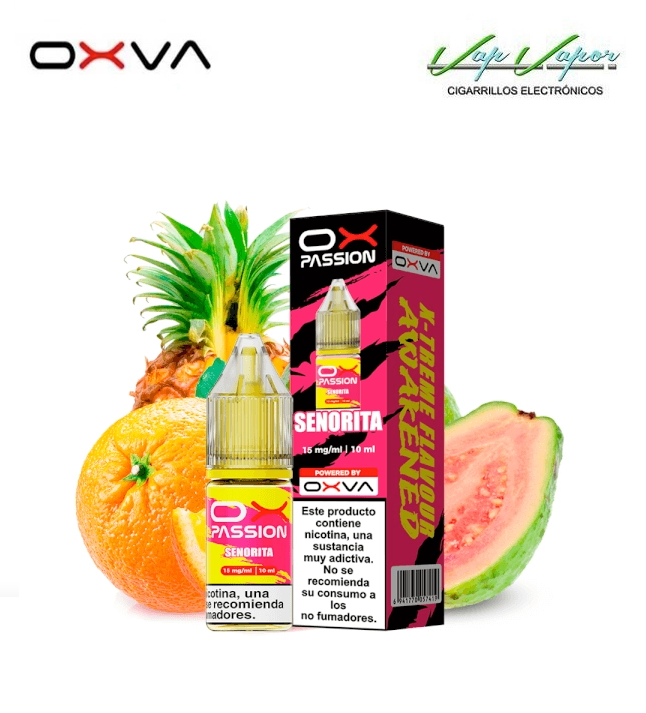 SALES OXVA Ox Passion Señorita 10ml (10mg/15mg/20mg) Piña, Guayaba, Naranja