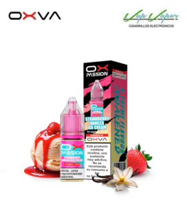 SALES OXVA Ox Passion Strawberry Vainilla Ice Cream 10ml (10mg/15mg/20mg) fresa, helado de vainilla