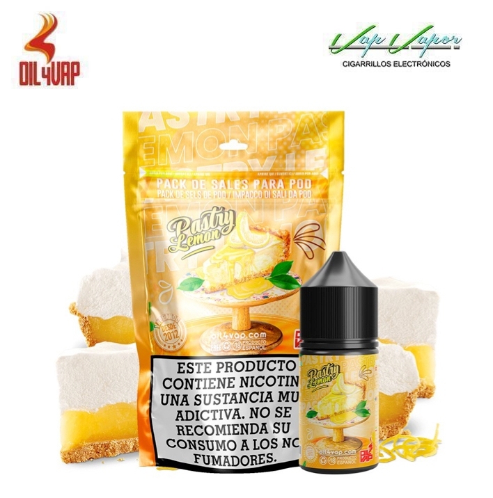 PROMOTION!!! SALTS Pack 23ml/30ml PASTRY LEMON (9mg/18mg)  Oil4Vap ( sweet lemon pie)
