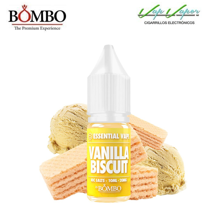 SALTS Vanilla Biscuit 10ml Essential Vape by Bombo 10ml (10mg/20mg) 