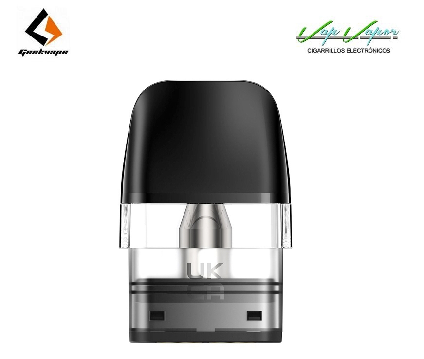 Pod Q 2ml Geek Vape 0.6/ 0.8/ 1.2 ohm (para Sonder Q y Wenax Q) TOP FILL (Rellenado Superior)