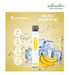 OFERTA!!!  Pod Desechable BANANA (Banane) (0mg) 600CALADAS 2ml 400mah Vapirit