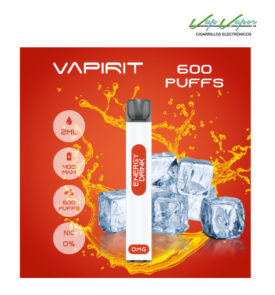OFERTA!!!  Pod Desechable BEBIDA ENERGÉTICA (Energy Drink)  (0mg) 600CALADAS 2ml 400mah Vapirit