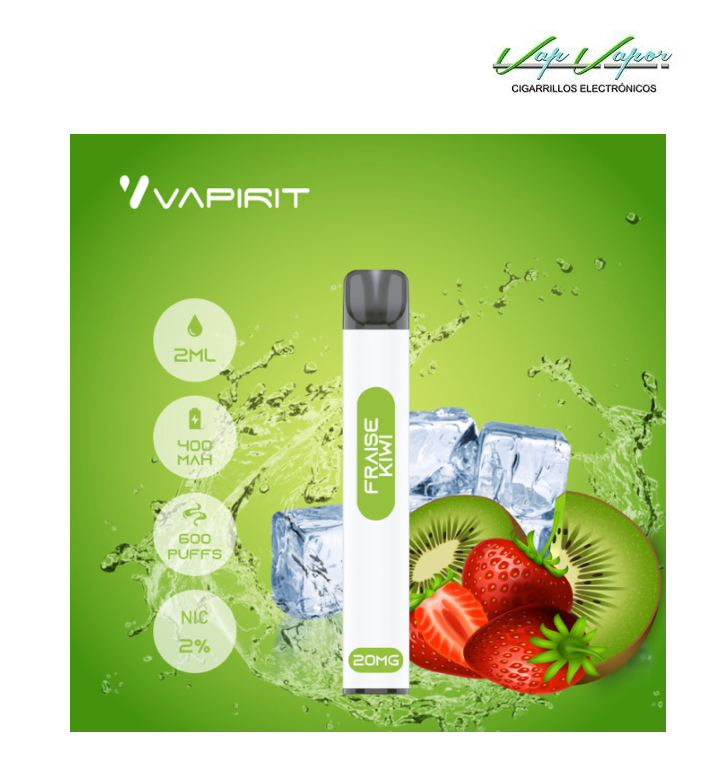 PROMOTION!!! KIWI STRAWBERRY (Fraise Kiwi) (0mg) disposable pod 2ml 600puffs