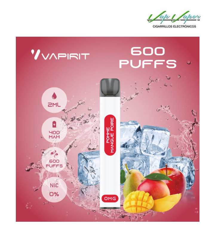 PROMOTION!!! APPLE, MANGO, PEAR (Pomme, Mangue, Poire) (0mg) Disposable pod 2ml 