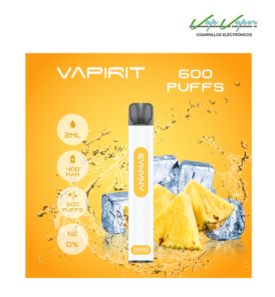 OFERTA!!!  Pod Desechable PIÑA (Ananas) (0mg) 600CALADAS 2ml 400mah Vapirit