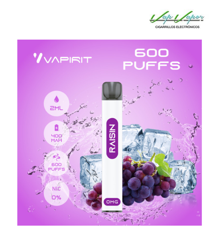 OFERTA!!!  Pod Desechable UVA (Raisin) (0mg)  POD DESECHABLE DE 2ML Y 600 CALADAS