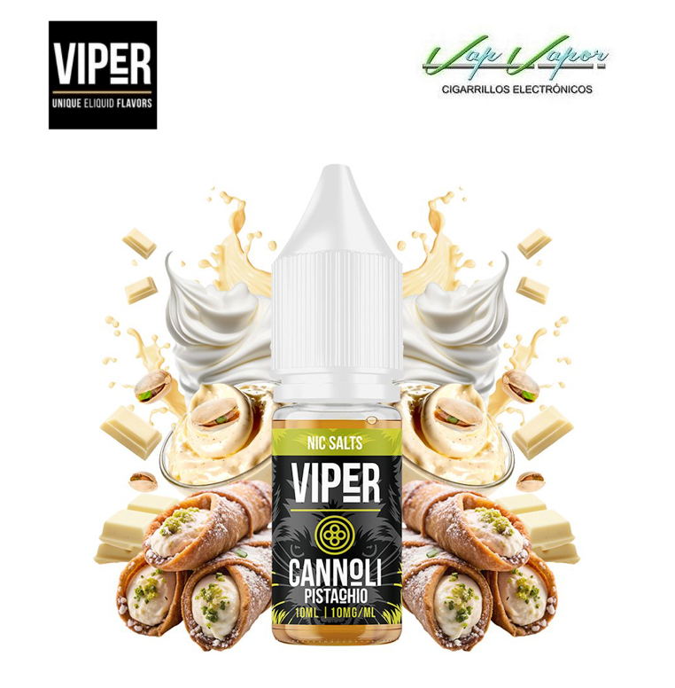 SALTS CANNOLI PISTACHIO VIPER 10ml (10mg / 20mg) Viper Nic Salts