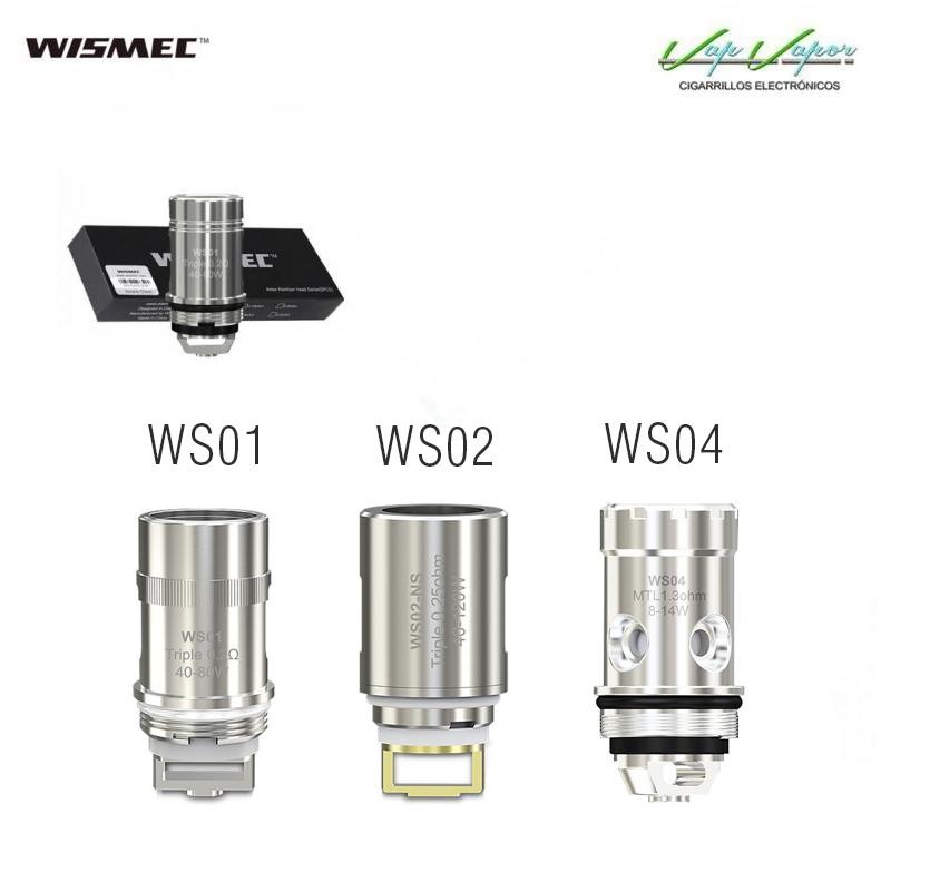 Resistencias WS01 Triple 0.2ohm (40-80w) Wismec